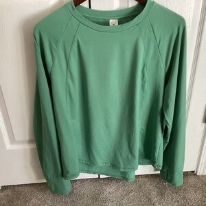 Ladies MEMBERS MARK LONG SLEEVE SUPER SOFT GREEN TEE SIZE XXL